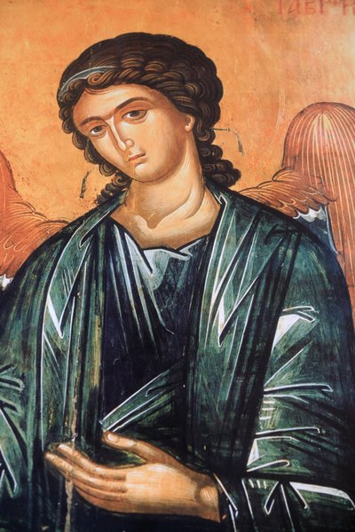 Fresco no mosteiro de Aghios Andreas no Monte Athos Grece de Unbekannt