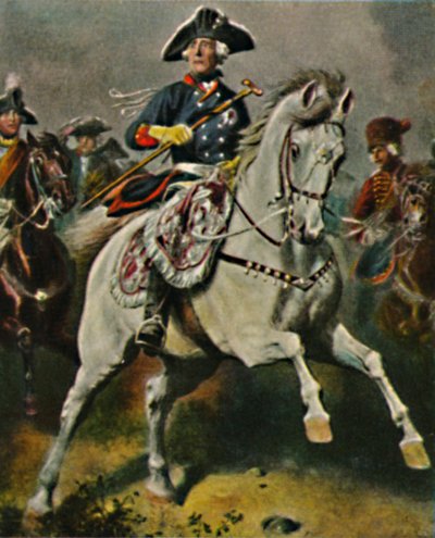 Frederico, o Grande, 1712-1786, como rei da batalha. - Pintura de Camphausen, 1934. de Unbekannt