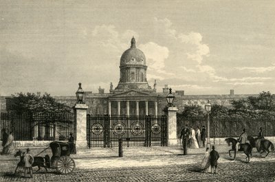 Vista frontal do Hospital de Belém, c1876. de Unbekannt