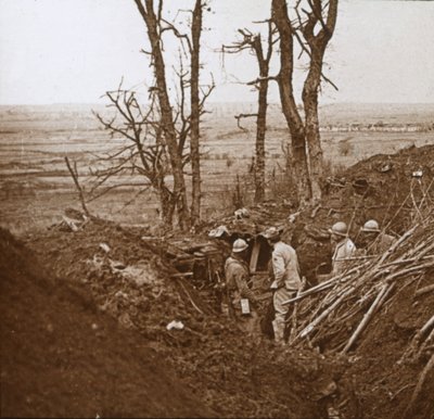 Linha da frente, Les Éparges, norte da França, c1914-c1918. de Unbekannt