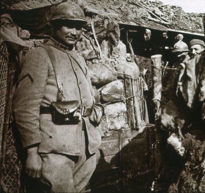 Linha da frente em Berry-au-Bac, norte da França, c1914-c1918 de Unbekannt