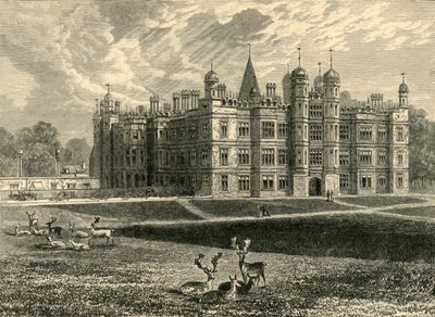 Frente da Burghley House, 1898. de Unbekannt