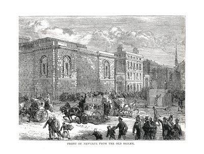 Frente de Newgate do Old Bailey, 1878 de Unbekannt