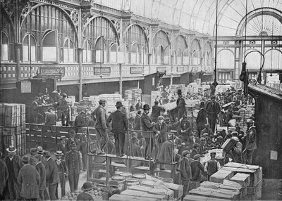 Leilões de frutas no Covent Garden Market, Londres, c1901 1901 de Unbekannt