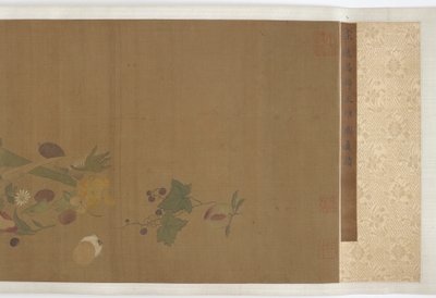 Frutas, legumes, flores e insetos, dinastia Ming, 1368-1644. de Unbekannt
