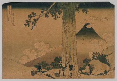 Fuji da passagem de Mishima, província de Koshu, 1760-1849. de Unbekannt
