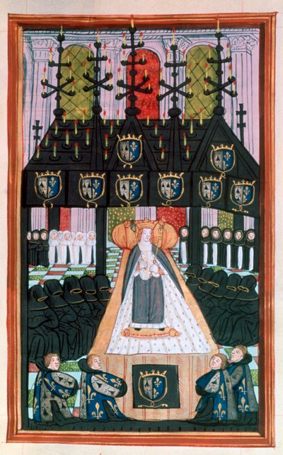 Funeral de Anne of Britanny, Notre Dame, Paris, 1514, século XVI de Unbekannt