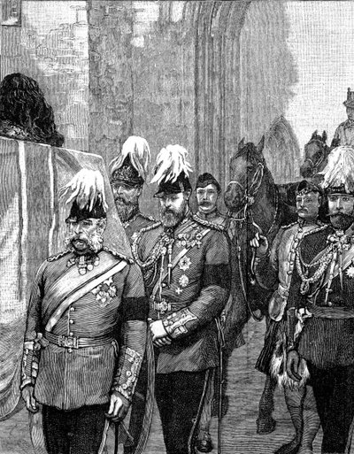 Funeral do duque de Albany: a procissão que entra no castelo de Windsor, 1884, 1900 de Unbekannt