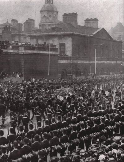 Procissão fúnebre do rei Eduardo VII, Whitehall, Londres, 20 de maio de 1910. de Unbekannt
