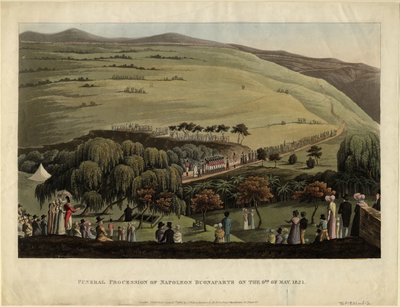 Procissão fúnebre de Napoleão Bonaparte em 9 de maio de 1821, 1828 de Unbekannt