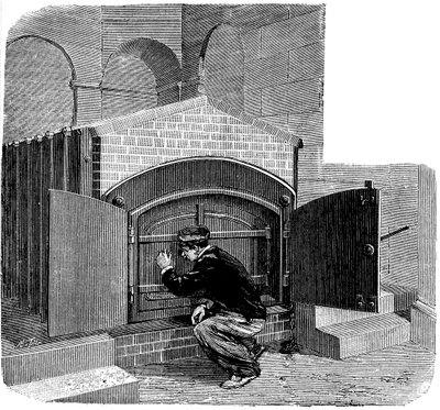 Forno do tipo a ser instalado no crematório Pere la Chaise, Paris, 1888 de Unbekannt