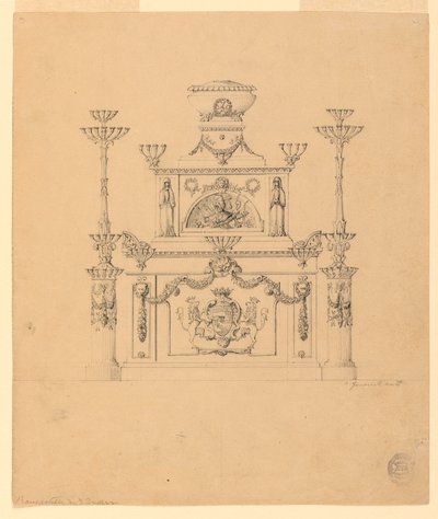 Móveis com Braços e Candelabros de Unbekannt