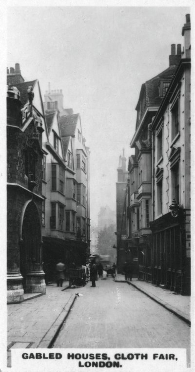 Casas com duas águas, Cloth Fair, Londres, c1920s de Unbekannt