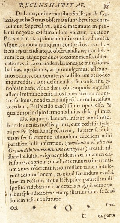Os desenhos dos satélites de Júpiter de Galileu de Unbekannt