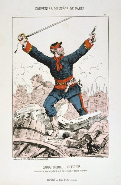 Guarda Móvel - Oficial, Cerco a Paris, 1870-1871 de Unbekannt