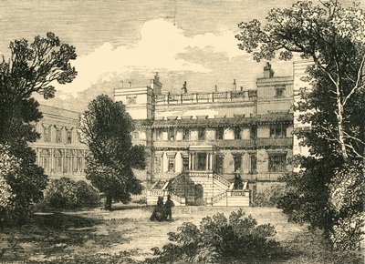 Parte dianteira do jardim da casa de Northumberland, 1881. de Unbekannt