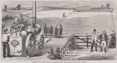 Garrett & Sons Motor de lavra a vapor e equipamento de cilindro duplo, c1862 de Unbekannt