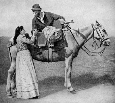 Namorados gaúchos trocam copos de mate, Argentina, 1922 de Unbekannt