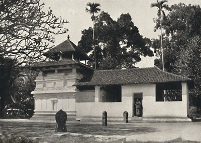 Gedige Vihara, Kandy Exemplo de um templo budista no estilo de um templo hindu, Dewale, de Unbekannt