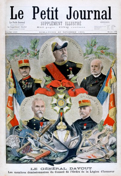 General Davout e membros do Conselho da Legião dHonneur, 1901 de Unbekannt