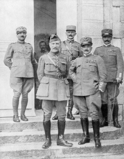 General Diaz e General Foch reunidos na sede da Itália, Itália, 2 de maio de 1918 de Unbekannt