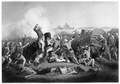 General Havelocks ataca Nana Sahib em Futtypore, 1857, c1860 de Unbekannt