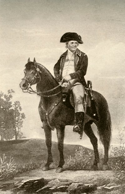 General Israel Putnam, mostrando uniforme de um soldado Continental, c1770, 1937. de Unbekannt