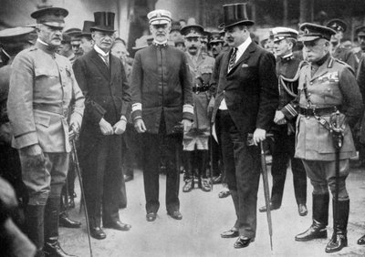 General Pershing chegando a Liverpool, 8 de junho de 1917, c1920 de Unbekannt