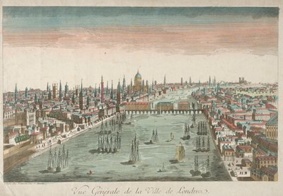Vista geral de Londres, século XVIII. de Unbekannt