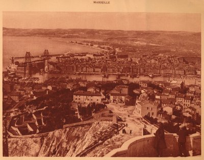 Vista geral de Marselha, 1930. de Unbekannt