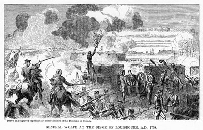 General Wolfe no cerco de Louisbourg, 1758 dC, 1877 de Unbekannt