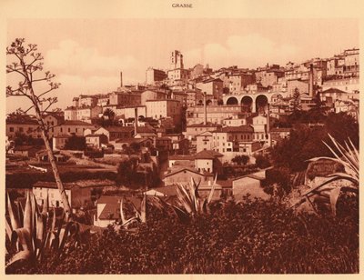 Vista geral de Grasse, 1930. de Unbekannt