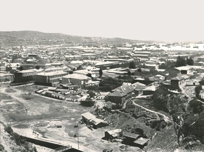 Vista geral da cidade, Valparaíso, Chile, 1895. de Unbekannt