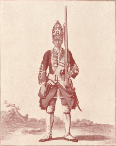 Cavalheiro, o sétimo fuzileiro real 1742, 1742 1909 de Unbekannt