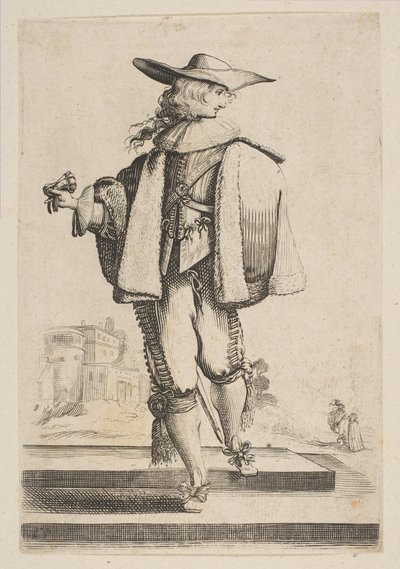 Cavalheiro com uma luva, 1629. de Unbekannt
