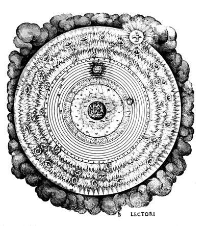 Universo geocêntrico ou centrado na Terra, c1617 de Unbekannt