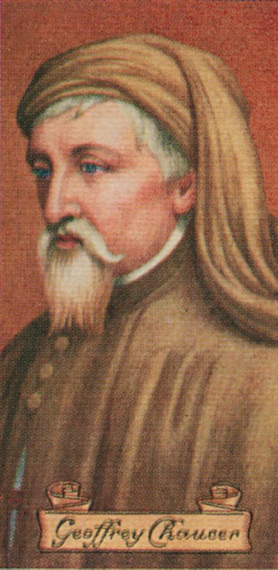 Geoffrey Chaucer, tirado de uma série de cartões de cigarro, 1935 de Unbekannt