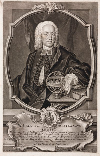 Georg Wolfgang Krafft, matemático alemão de Unbekannt