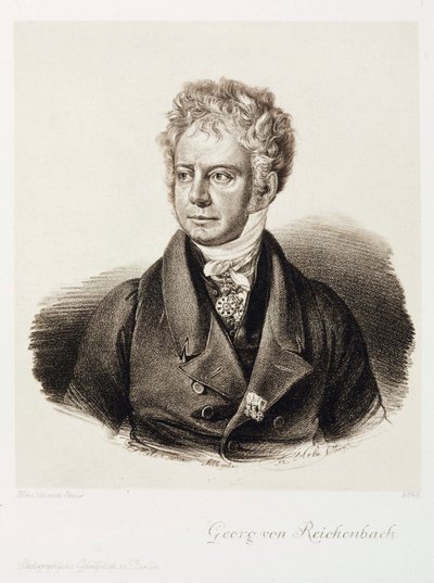Georg von Reichenbach, engenheiro e fabricante alemão de instrumentos, c 1820 de Unbekannt