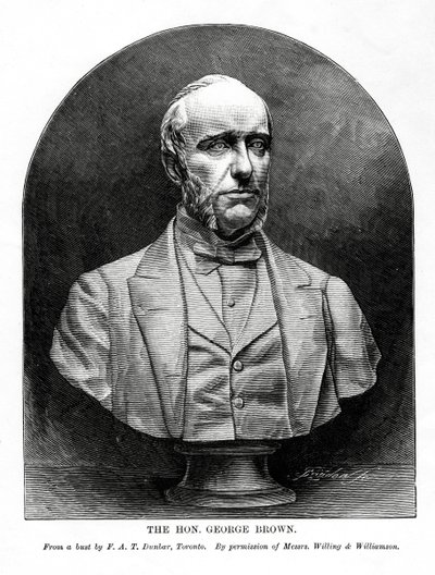 George Brown, jornalista e político canadense de origem escocesa, século XIX de Unbekannt