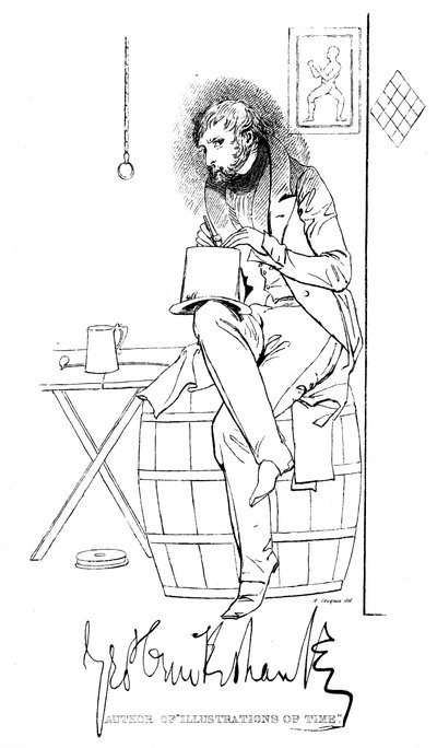 George Cruikshank 1792-1878, caricaturista inglês e ilustrador de livros, século XIX de Unbekannt
