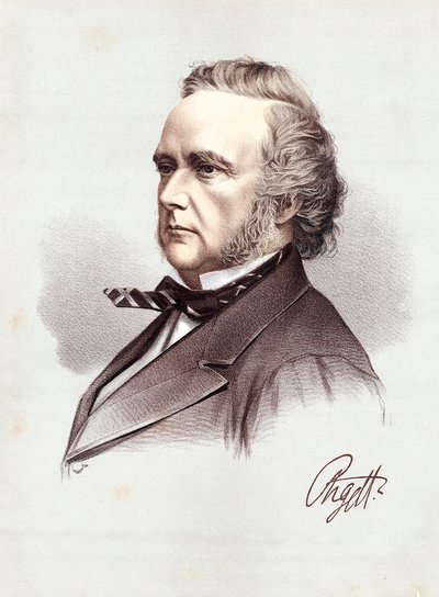 George Douglas Campbell, 8o Duque de Argyll, político e cientista escocês Whig, c1880 de Unbekannt