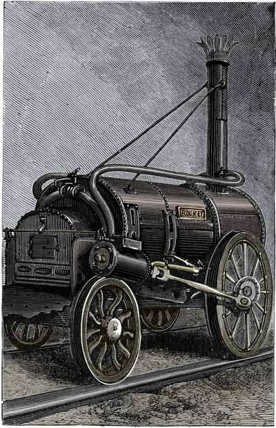 Locomotiva George Stephensons Rocket, 1829 1892 de Unbekannt