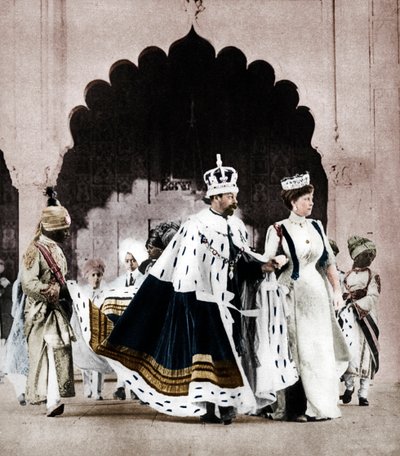 George V e Queen Mary em Delhi, Índia, 1911, 1935. de Unbekannt