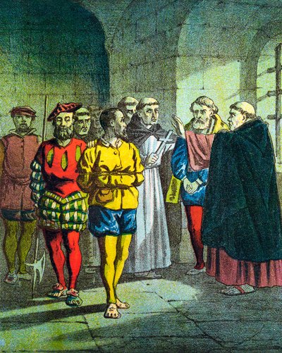 George Wishart, reformador protestante escocês do século XVI, c1860 de Unbekannt