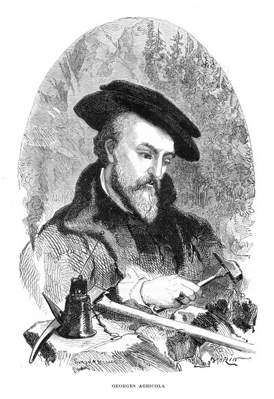 Georgius Agricola, médico, mineralogista e metalurgista do século XVI de Unbekannt