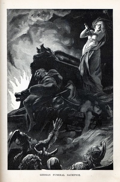 Sacrifício fúnebre alemão, 1882 de Unbekannt