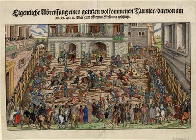 Torneio de Cavaleiros Alemães, ca 1530 de Unbekannt