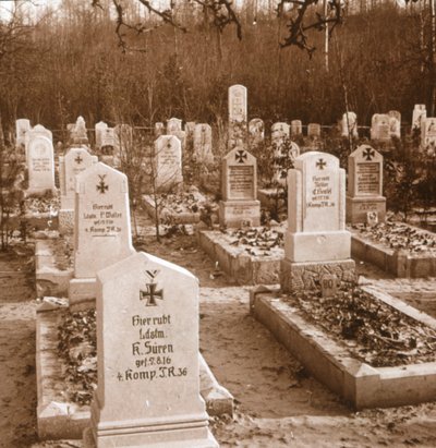 Cemitério alemão, Carlepont, norte, frança, c1914-c1918 de Unbekannt