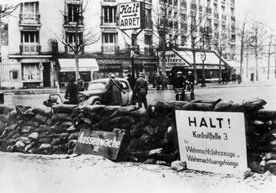 Posto de controle alemão, Paris ocupada, 1940-1944 de Unbekannt